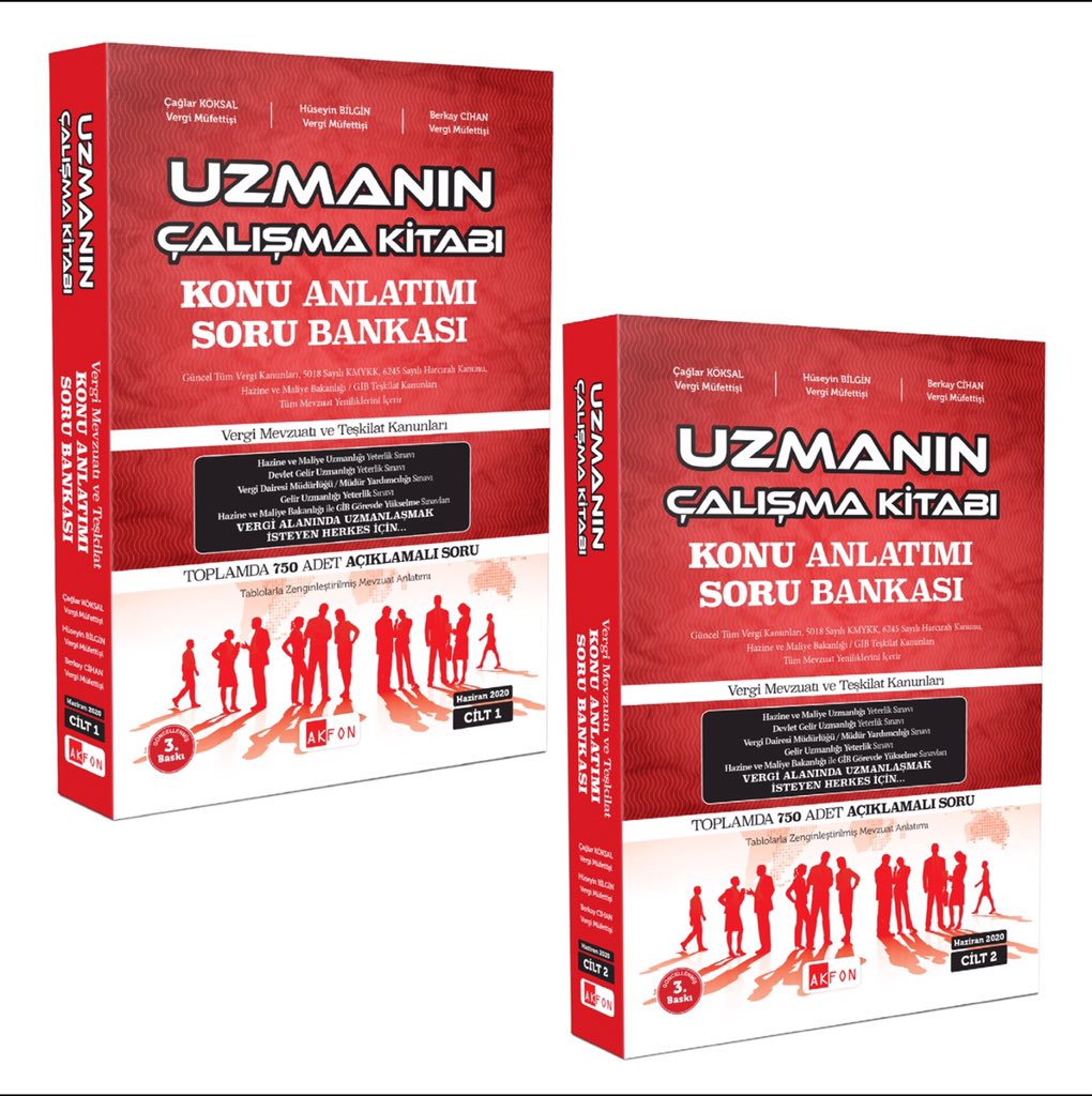 Uzmanın Çalışma Kitabı Kanunlar, Mevzuat Konu Anlatımlı Çözümlü Soru Bankası Berkay CİHAN,Çağlar KÖKSAL,Hüseyin BİLGİN Haziran 2020 Set ( İki Cilt )