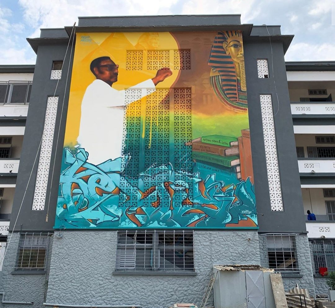 MolinaStreetArt's tweet photo. 'Tribute to Cheikh Anta Diop (pt.2)' by Senegalese Beau Graff in Dakar, Senegal (2019)
#cheikhantadiop #beaugraff #dakar #senegal #dakarstreetart #streetart #rbscrew #lamolinastreetart
📷 via Insta artist | https://t.co/KugAtYWNGI https://t.co/ckSYa9OOjo