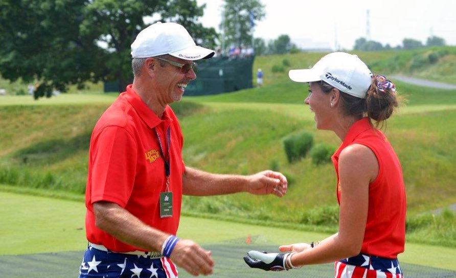 SamanthaSMarks's tweet image. Happy Dad’s Day to my forever caddie. Thanks for being my best friend. Will always cherish this moment, where we pulled off a hole-in-one at the 2012 U.S. Women’s Open at Blackwolf Run. ❤️