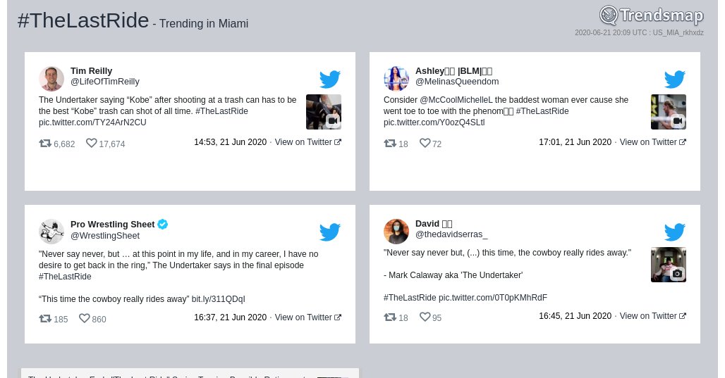 Trendsmap Miami tweet media