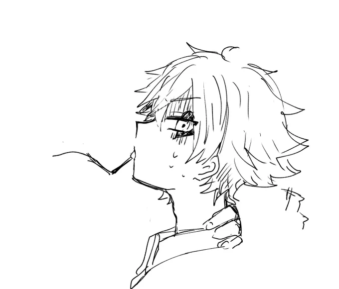 エッチなエース描こうと思ったんですけど私の絵柄幼いからダメなんですよね……というか援交たいな……絵になったモブ?wキスシーンは永遠にかけません!恥ずかしいので一時したら消す 