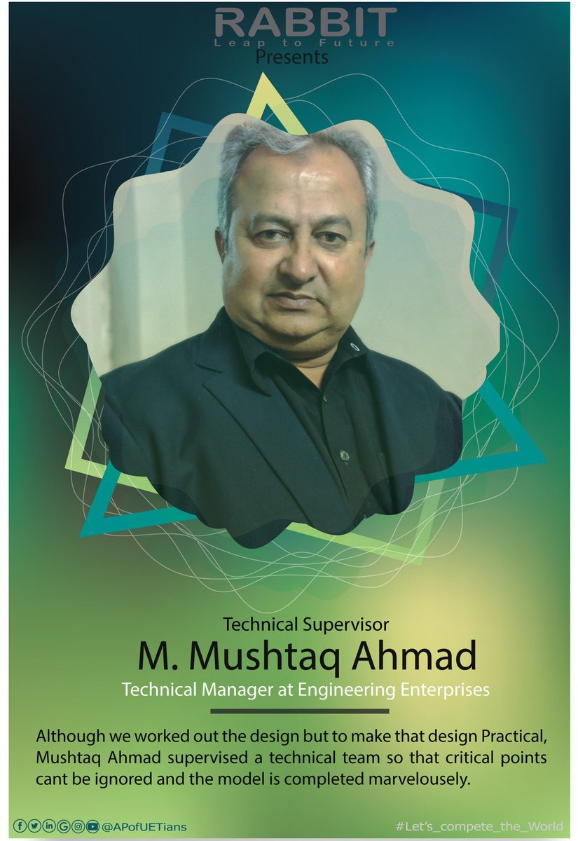 APofUETians's tweet photo. On this happy day of Fathers, we are very proud to present you the main guide of this ptoject, the Father of one of our team member. He is not only a sail to take us there, but also a guiding light whose love shows us the way.
#lets_compete
#ecnomical #madeinpakistan https://t.co/QRTc0EWMFO