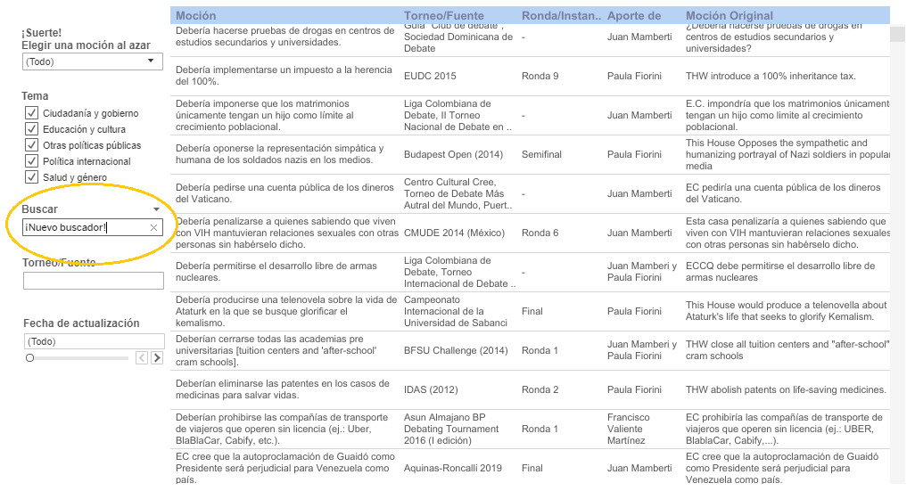 ¡El Mocionero tiene un buscador nuevo! ¡Ya podés probarlo! mocionero.blogspot.com