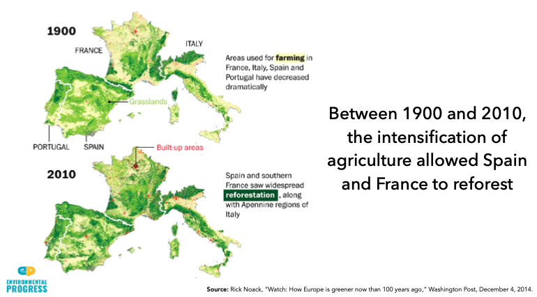 Our supposedly terrible economic system has:- Allowed for Spain, France & other rich nations to re-forest- Reduced fires globally by 25%- Increased the number of protected nature areas *25-fold* — an area equivalent in size to the whole of Africa