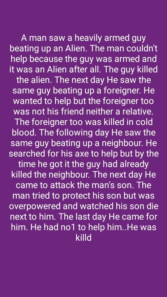 lemdzabu's tweet image. #ZimbabweansMustFall
Today it's, Zimbabweans then Nigerians, then Mozambicans, 
Then Zambians, then Namibians, then Sothos, then Swazis, then Tswanas then Vhendas then Mpondos... noone will survive this. It's a domino theory. 
#PutSouthAfricaFirst 
#StopSelfHate