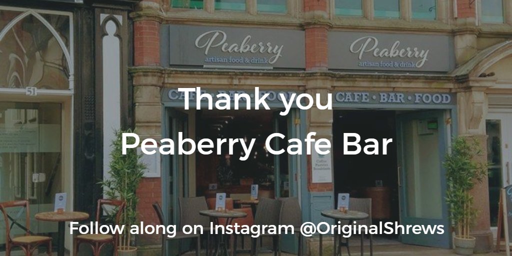 OriginalShrews's tweet photo. A big thank you to local eatery @My_Peaberry for taking over our Instagram account this weekend.
Follow along next weekend as local artist @ArtMegh takes over from her new shop in Shrewsbury's Charles Darwin shopping centre. 
https://t.co/MI8yrMK4Pe https://t.co/RZjgHoV2yO