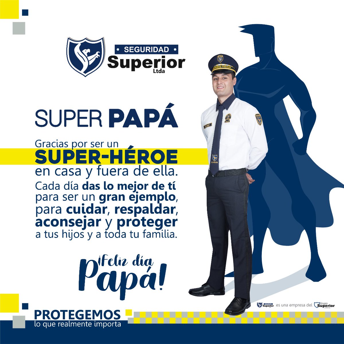 Iniciamos el día con toda la actitud y agradeciendo a todos los SUPER PAPÁS, 👮‍♂️ que día a día dan lo mejor de si para cuidar, respaldar, aconsejar y proteger a sus hijos y a toda su familia ¡𝙁𝙀𝙇𝙄𝙕 DÍA! #díadelpadre #junio #familia #hijos #Superior #vigilancia #super #papá