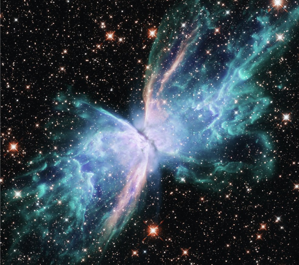 NASA's tweet photo. Know a dad who could use a little space this #FathersDay?

Let our @NASAHubble Space Telescope take him between 2,500 and 3,800 light-years away where this young planetary nebula is located: https://t.co/Ov5YIvajmm https://t.co/ikKqunNPcw