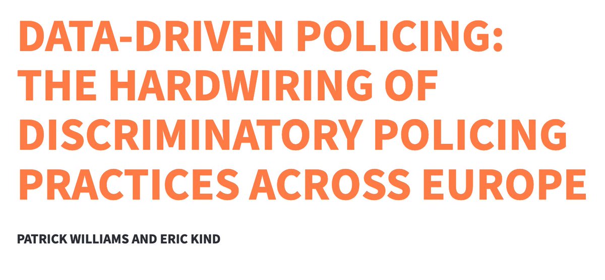 292/ "What is self-evident is that the potential for racialised policing to become hardwired, codified and concealed within police and law enforcement technology tools is alarmingly high, increasing further the reality of racialised criminalisation."