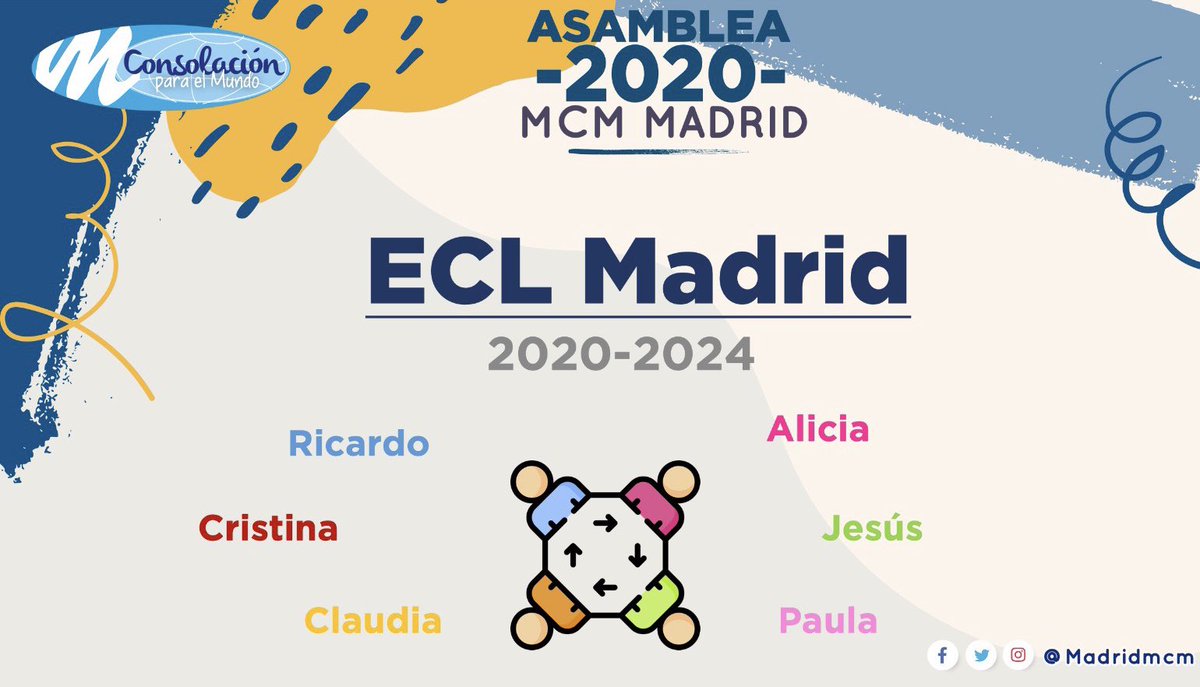 madridmcm's tweet photo. Esta mañana hemos celebrado la Asamblea 2020 del MCM Madrid a través de Meet, para compartir todo lo realizado en este curso
En ella se ha elegido al nuevo Equipo Coordinador Local para los próximos 4 años
Gracia a todos por compartir y participar!
#UbuntuMCM #FamiliaConsolación https://t.co/m7sqVktKG3