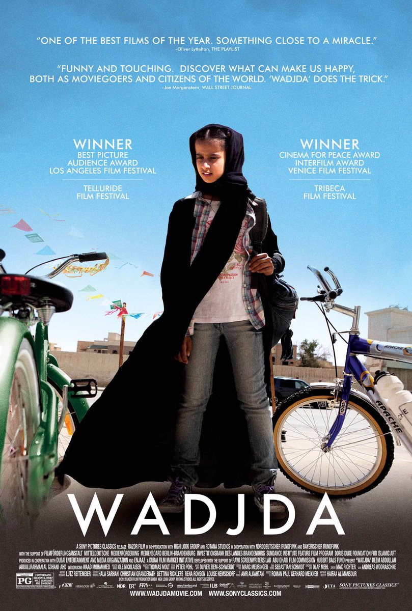 10) WADJDA (2012) directed by HAIFAA AL-MANSOURagain, I've seen MARY SHELLEY (2017), NAPPILY EVER AFTER (2018) and THE PERFECT CANDIDATE (2019) but not her feature debutI'm watching this on Criterion #52FilmsByWomen