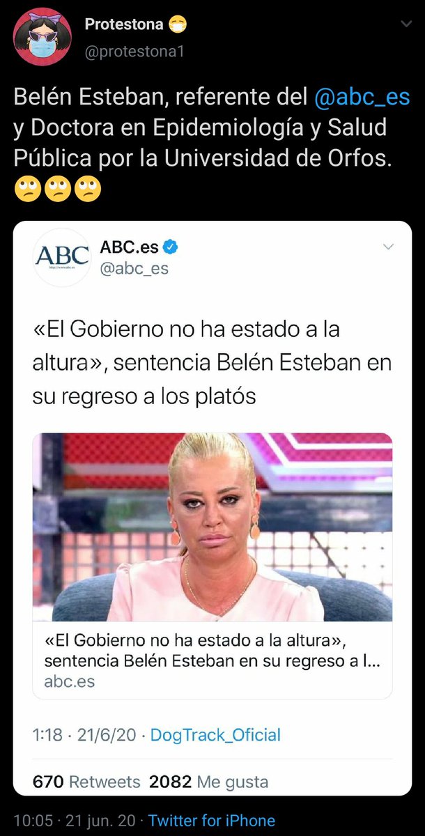 Ztalenin's tweet photo. Belén Esteban necesita ser Doctora en Epidemiología para criticar la gestión del Gobierno pero Jorge Javier puede participar en tertulias políticas sin estudiar Ciencias Políticas o dar lecciones de periodismo sin haberse sacado dicho título. Cosas de la hipocresía progre. https://t.co/WY0lf2pYn9