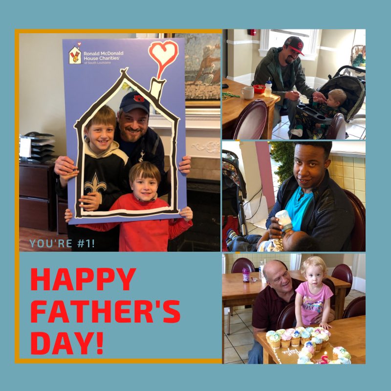 RMHCSLA's tweet photo. Happy Father's Day to our #rmhcsla dads! We think youโre #1! #KeepingFamiliesClose https://t.co/iz9i6RGvn4
