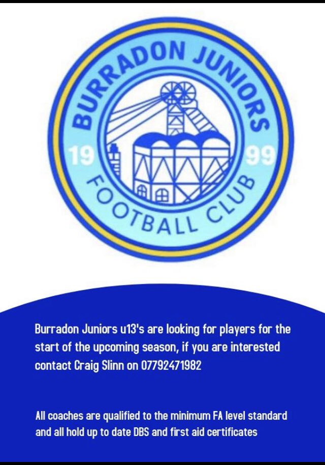 PLAYERS WANTED FOR OUR U13’s ( year 8 in September ) Please contact <a href="/craig7slinn/">Craig Slinn</a>  on 07792471972 for info.
PLEASE RT
