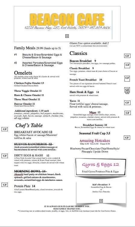 BeaconCafe's tweet photo. Our new menu! Definitely check it out. Our updated hours are 8am to 1pm. https://t.co/ubaX7RazcJ