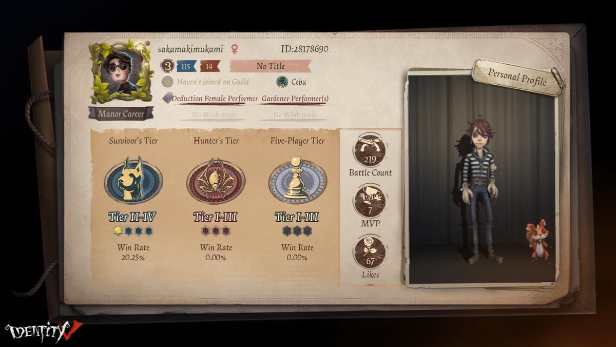 softboylester's tweet photo. I'm playing Identity V. Fancy a game? https://t.co/XDKUEDk9fQ