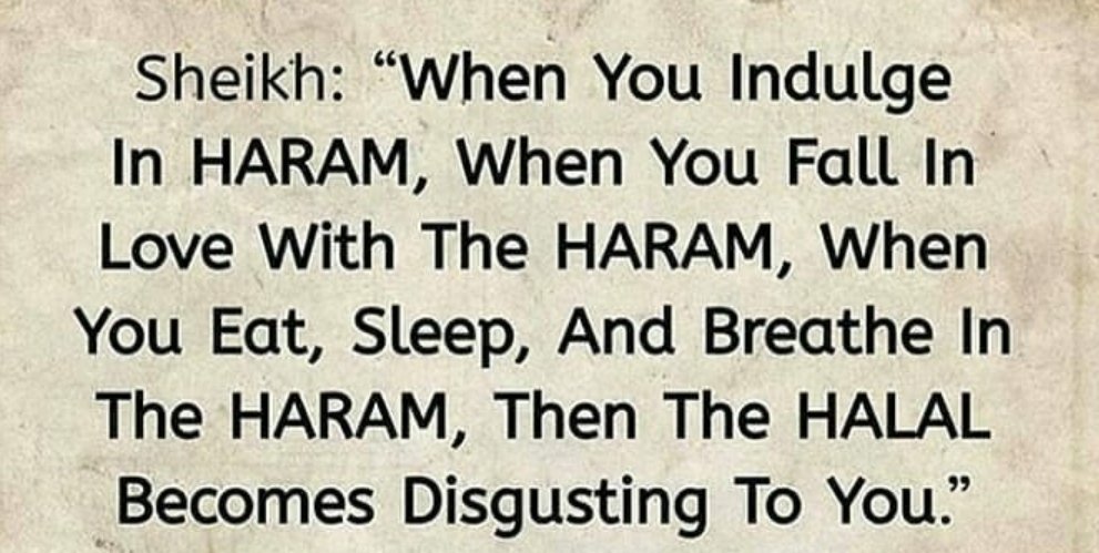 Mona_Sayx's tweet photo. Haram can take the taste of halal.. Be careful https://t.co/dFtiiGeQyr