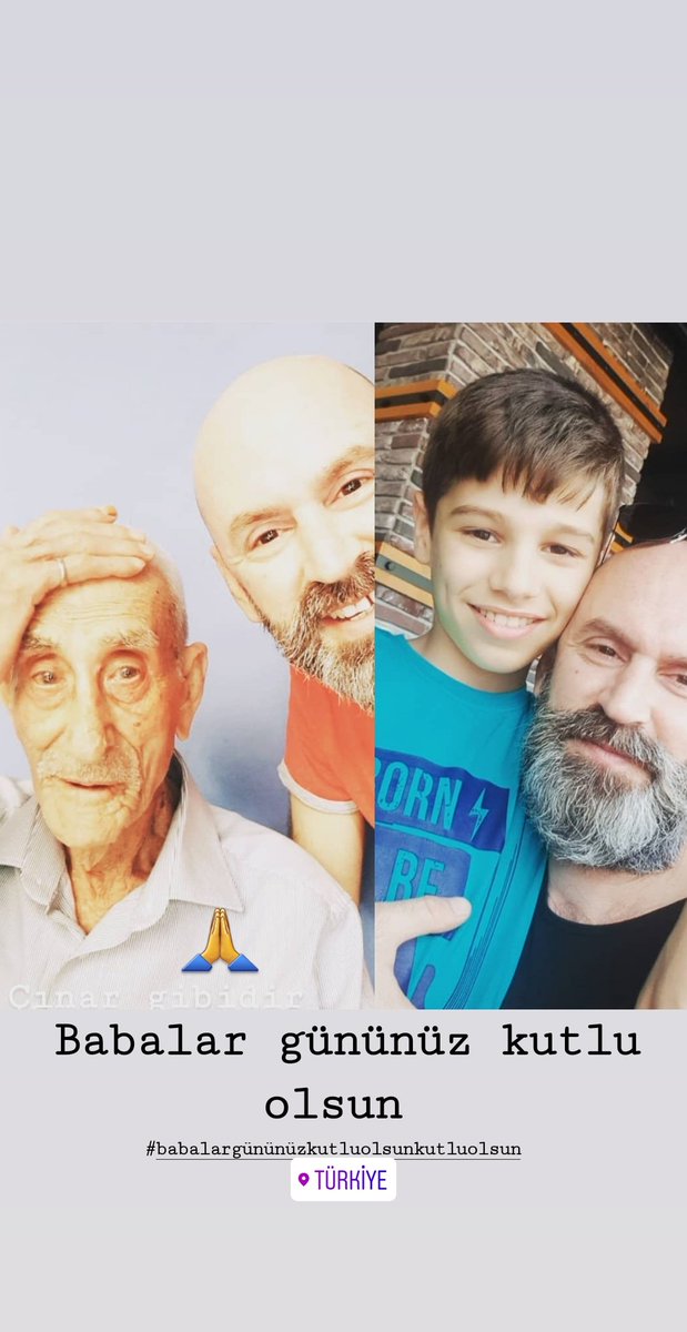 #babalargünükutluolsun Babalık değerini hak eden tüm babaların günü kutlu olsun.