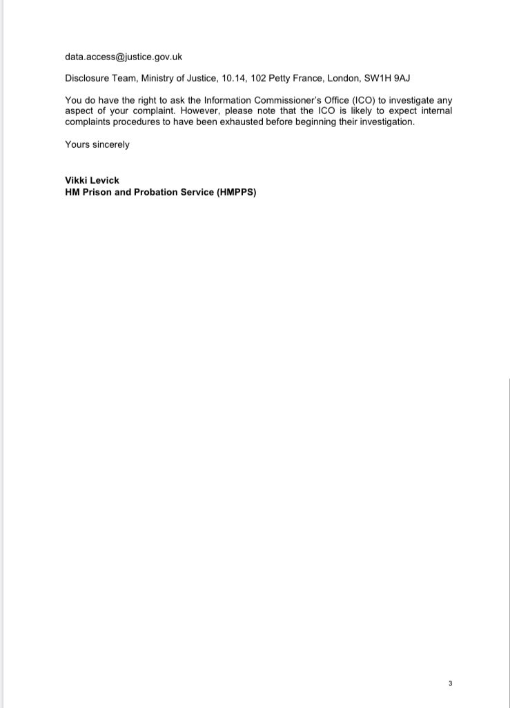 CharlMHenry's tweet photo. I wondered, in the circs that #prisons cannot function, what would become of the prisoner: released, starved or executed? I used the #FOIA
Unfortunately it’s not in the public interest to disclose their decision made as a result of their “free and frank” discussion on the subject https://t.co/geS3sfnKVU