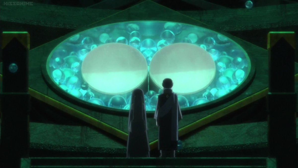 Toneri called this "ARK". A lot of bubbles containing pair of animals is inside. When earth stabilizes these species here will start the ecosystem, which means Hinata and Toneri will begin the next human race.(I really wanna whack TONERI'S FACE HERE)