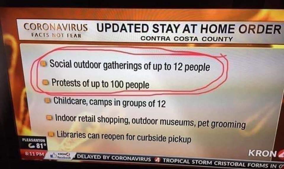 @chrissy40697285 @martinplantt @KarluskaP It was political to begin with. It's political now. It's always been political. Why would Kennedy funeral be potentially deadly, but a hundred at a protest is all good?