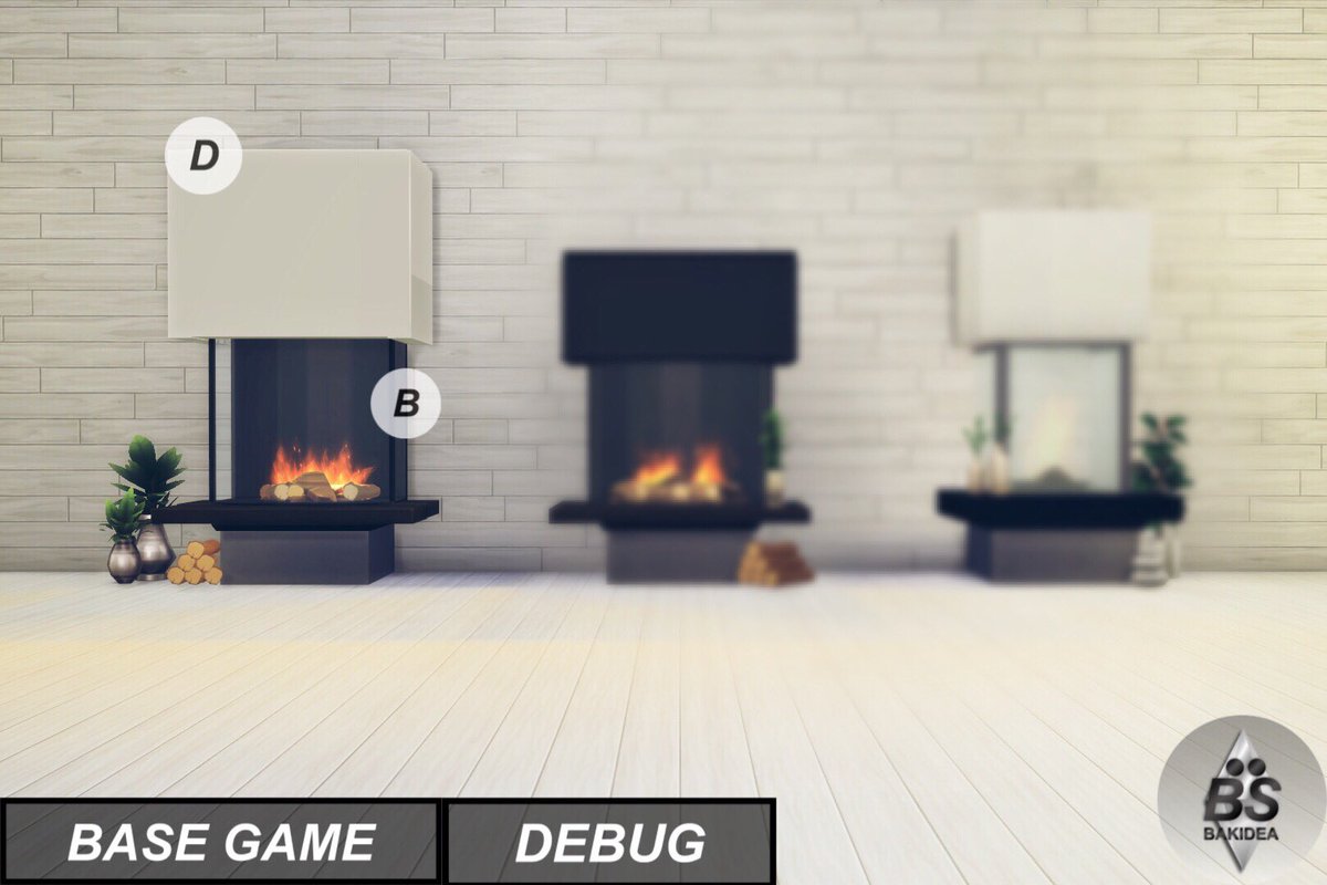 BaakaSims's tweet photo. • MODERN BASE GAME FIREPLACE •

Tutorial Soon
___

Today, I share this Modern Fireplace that you may have seen in my last posts.

I did 3 Styles. 2 with the Base Game and 1 with Packs but you can do more !
___
LAST VIDEO |
• https://t.co/0BEo2iuNPE

#TheSims4 #ShowUsYourBuilds https://t.co/9uSR3JC4jX