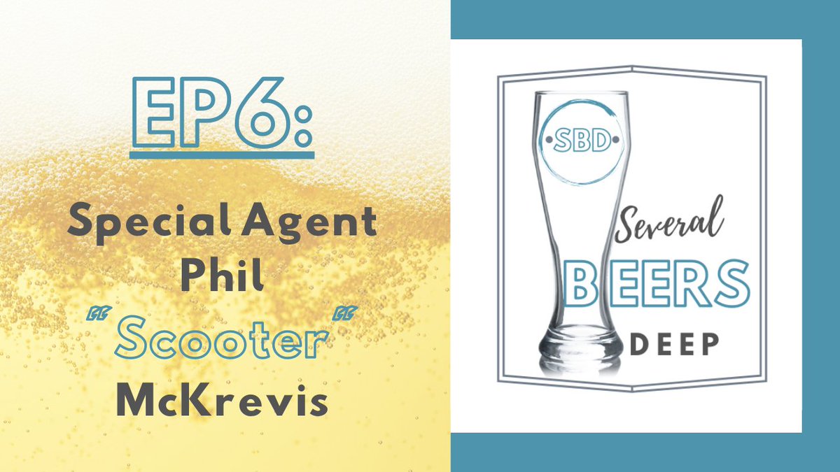 severlbeersdeep's tweet photo. EP6 - Special Agent Phil "Scooter" McKrevis is now live on your favorite podcasting platform! Make sure to check it out and subscribe when you get the chance!

#SBD #severalbeersdeep #comedy #comedypodcast #sports #sportstakes #trivia #podcastsofinstagram #podcast #beer #youtube https://t.co/U8ElPLFOHu