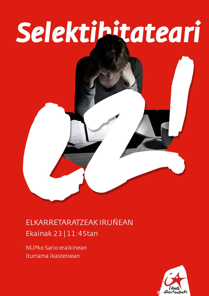 IASozialista's tweet photo. 📄Hurrengo astean Selektibitatea egingo dute Nafarroan eta beranduago EAEn. Sistema kapitalistak behar duen ikasle eredua sustatzeko funtzioa duen ebaluazio froga honen aurrean elkarretaratzeak burutuko ditugu.

Selektibitateari ez!
Adi deialdiei!

🔗https://t.co/G04aw2e2mC https://t.co/RzpKGlawcc