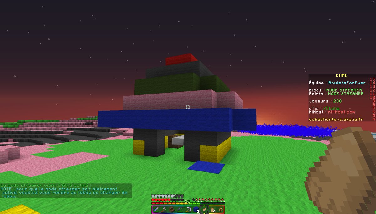 Ekiina_'s tweet photo. OBJECTIF 6 - Maison des fées
Nous sommes les Boulets Forever #LBFE N°42, cette année nous participons encore a #CubesHuntersME organisé par @EkaliaMG.
Voici l’objectif n°6 https://t.co/1a0ZghxDlF