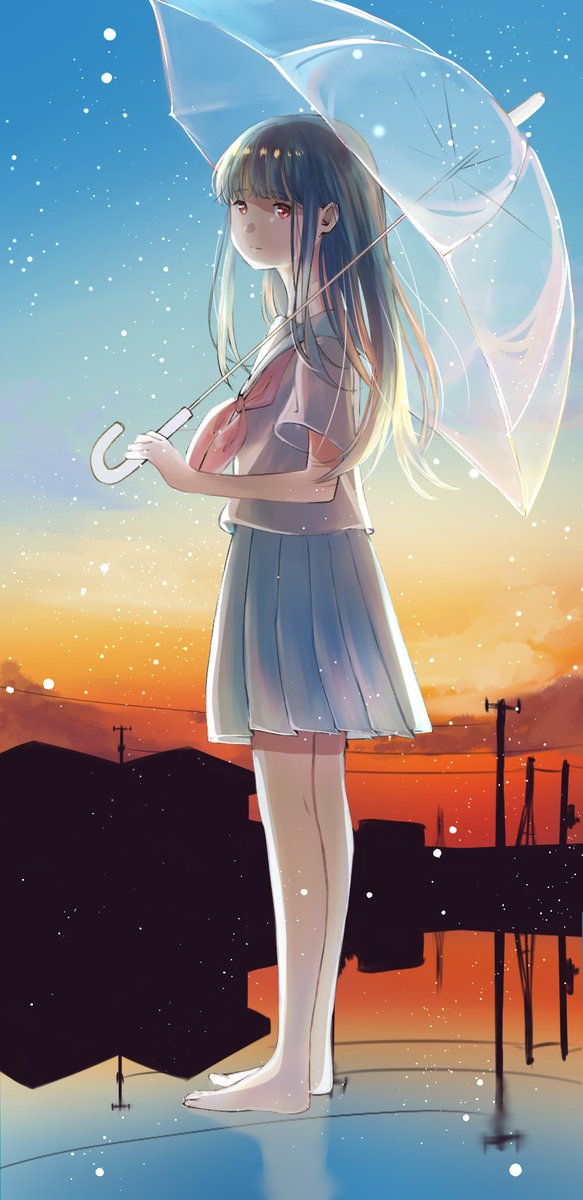 海月 夕立少女 イラスト