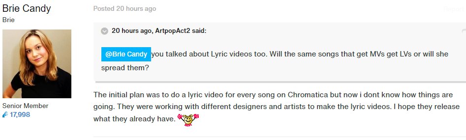 -Each song will have a lyric video OMG