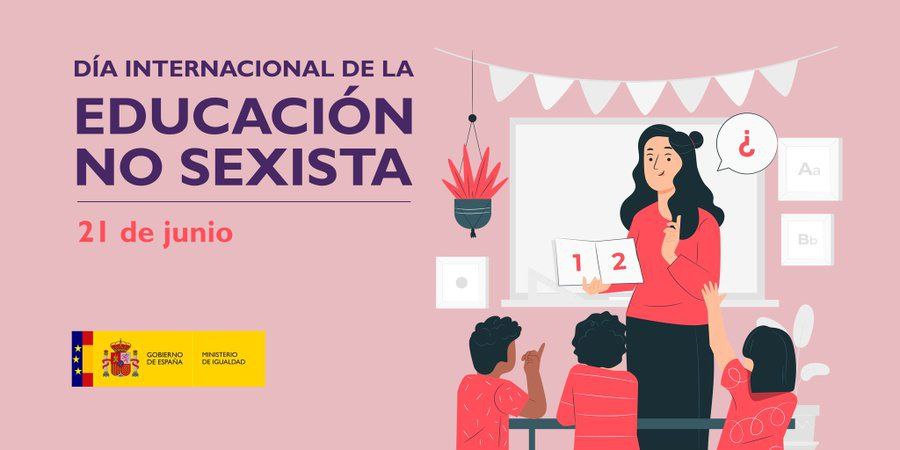 AragonMorada's tweet photo. 🌸Hoy, 21 de junio, es el Día Internacional por la Educación no Sexista.
📒La educación es una herramienta imprescindible para promover la igualdad de género y prevenir la violencia machista.
#PrimaveraMorada
#EducaciónNoSexista

Sigue👇 https://t.co/q0eIH1ASH4
