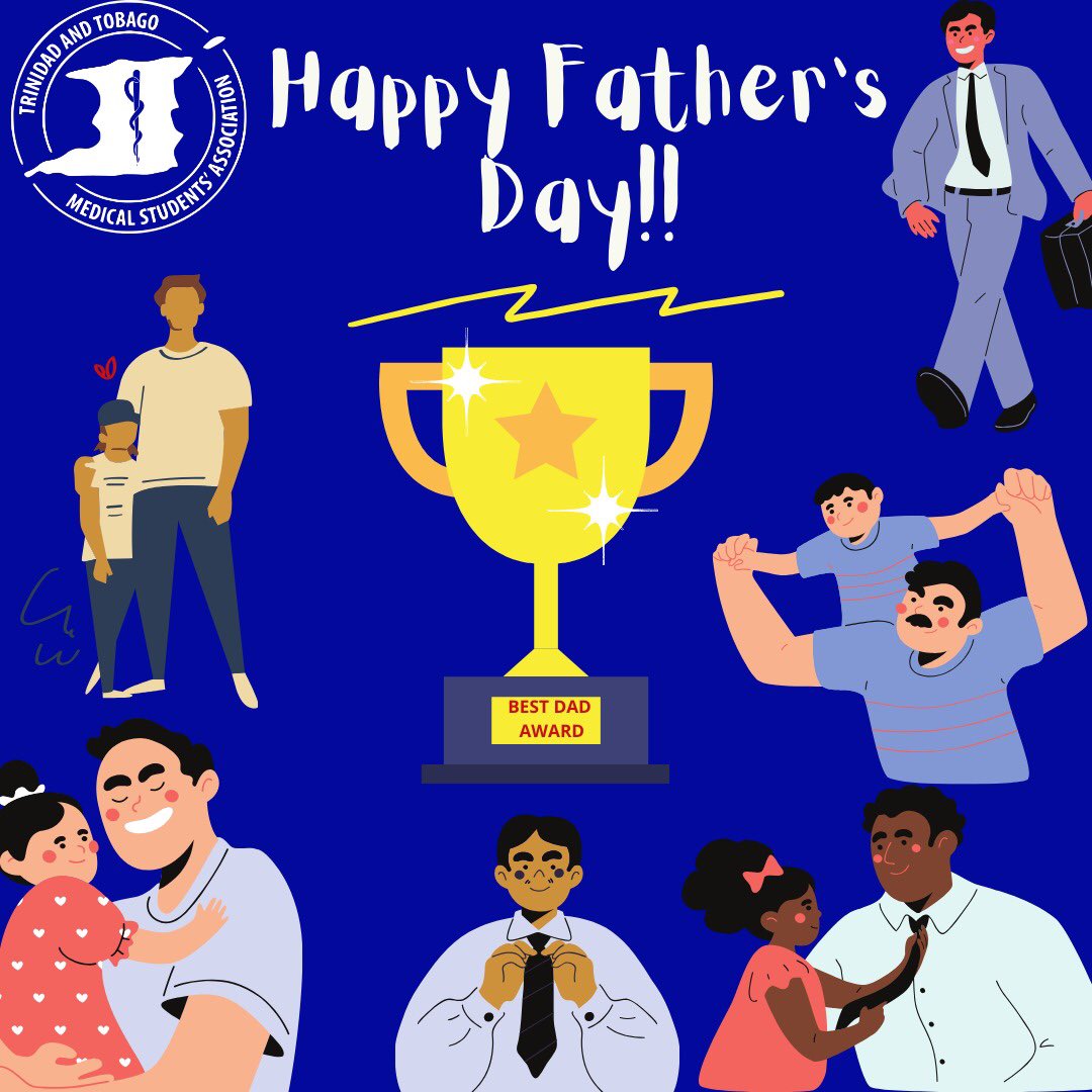 wearettmsa's tweet photo. The Trinidad and Tobago Medical Students’ Association wishes all fathers a Happy Father’s Day!! 🧔👔💼👨‍👦👨‍👧

Today we celebrate and appreciate Dads for the love and care they show. We hope you have a wonderful day with your families on this joyous Sunday! https://t.co/t69ACtf6Dq