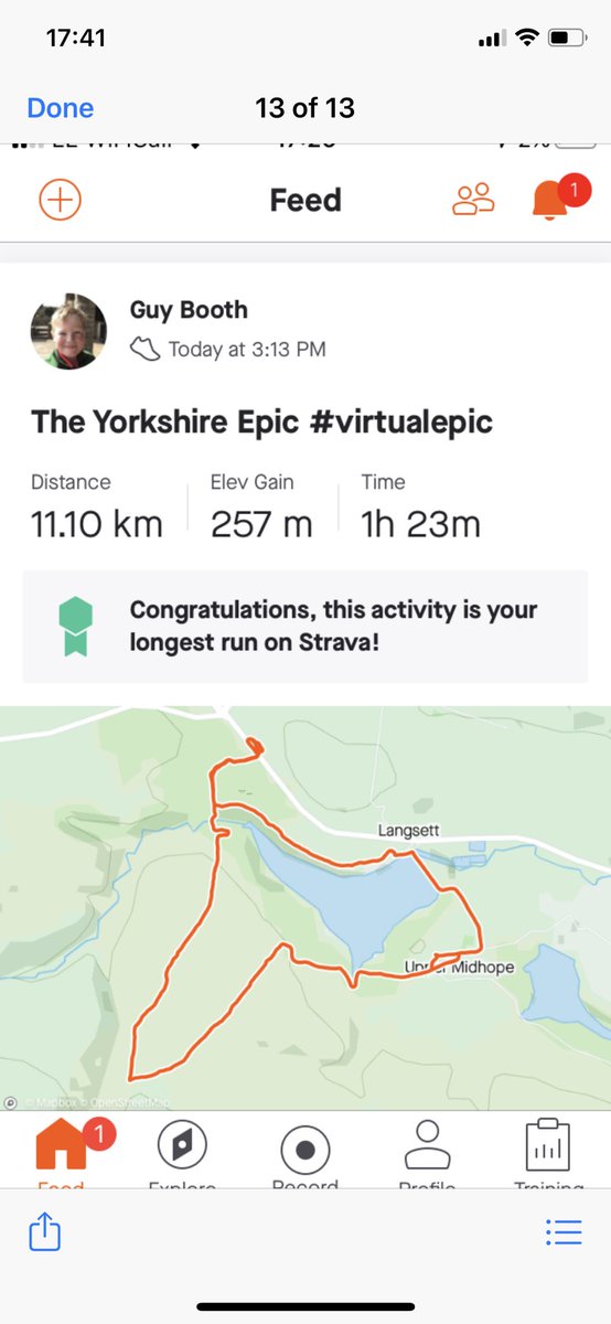 Mares1972's tweet photo. The Yorkshire version of the Epic complete for Guy #virtualepic #sedberghathome @SedPrepSport @Cressbrook_Sed https://t.co/pst6nUlOqK