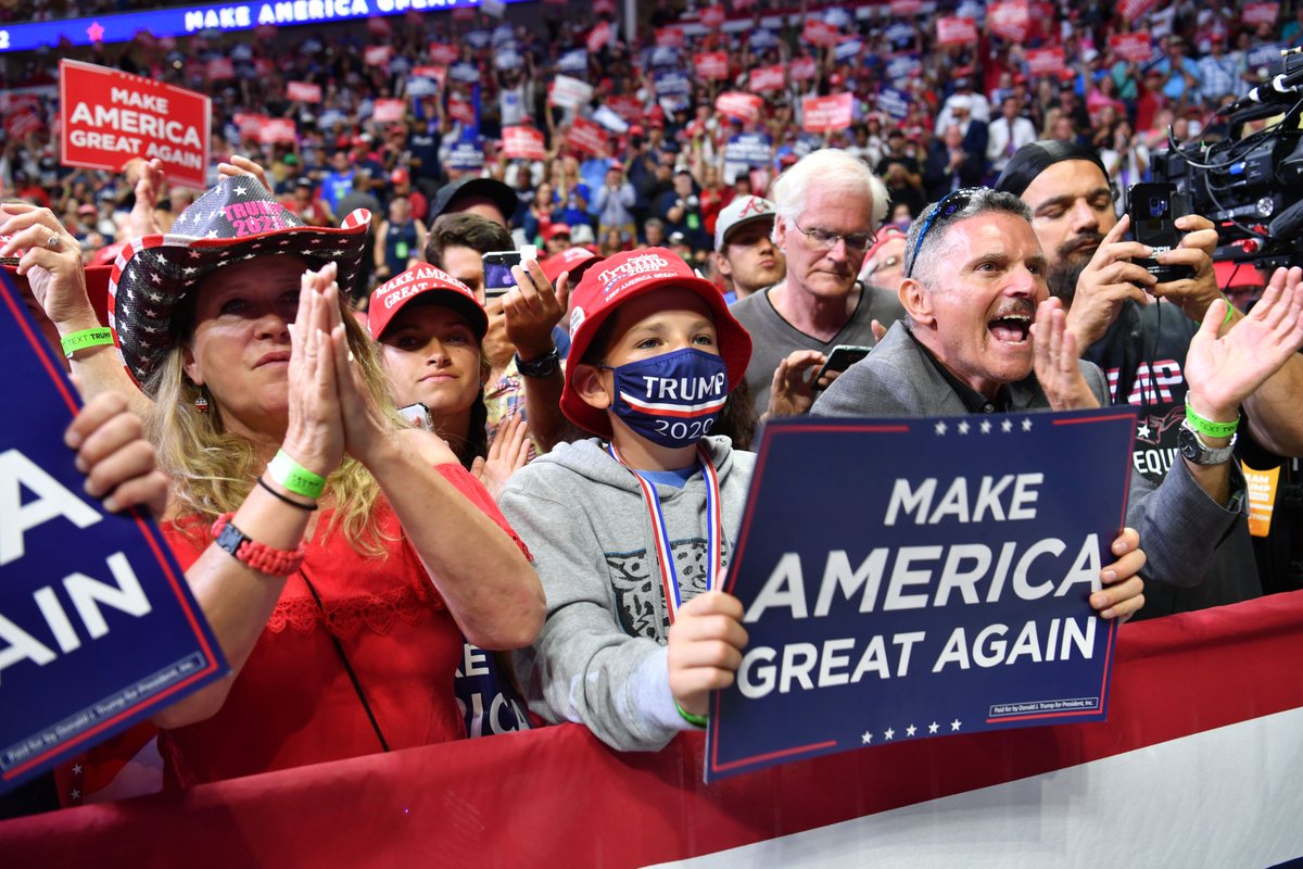 On the other extreme are potential super-spreading events — anywhere many people are confined indoors, especially if there’s close contact. Trump’s rally is a good example. There, common sense would dictate that such events should not take place at all  https://trib.al/xzMKmkv 