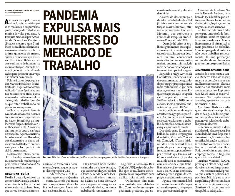 LucianoHuck's tweet photo. Pesquisa mostra q 7 milhões d mulheres abandonaram o mercado de trabalho qdo começou a quarentena. 2Mi a + do q o número d homens na msm situação. Mulheres têm + dificuldades d se manter no mercado. A pandemia tornou td ainda mais. + igualdade de oportunidades é + cidadania. https://t.co/Ls5S4copun