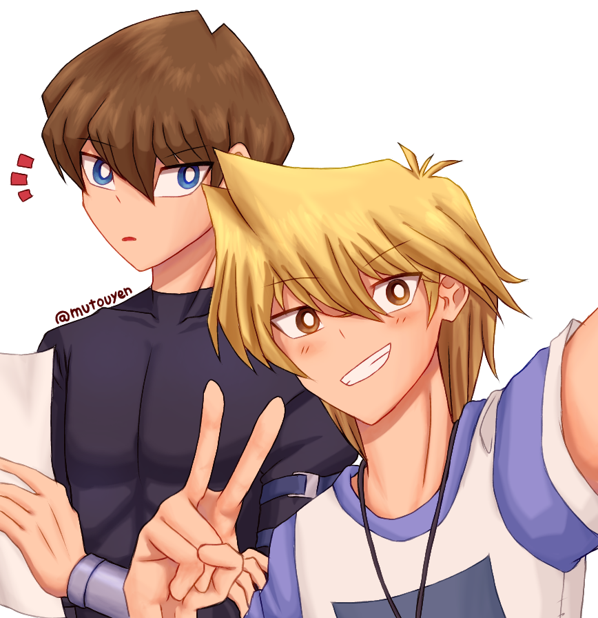 mutouyen's tweet photo. 💙💛
#puppyshipping #海城 #yugioh #yugiohfanart #Kaiba #Jonouchi https://t.co/7bGlBUcPsV