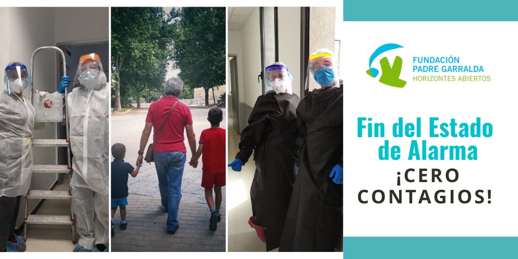 Finaliza el #EstadoDeAlarma y gracias al trabajo de todos lo hemos conseguido ¡0 contagios! 🙌🏻💙
Nuestra Fundación sigue libre de contagios, pero no bajaremos la guardia y seguiremos unidos para superar esta crisis sanitaria 💪🏼

#cerocontagios #Desconfinamiento #covid19