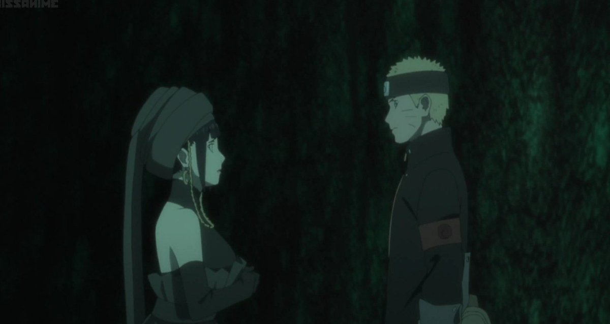 Hinata ran back to Naruto, her eyes wavering as she look at him. He instinctively understood. She had come back to him She wasn't someone who will close her heart and just run of to Toneri. He clearly understands now.