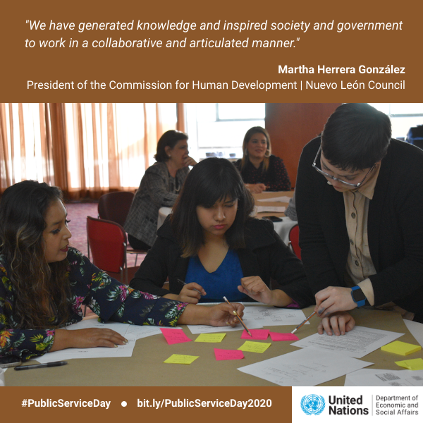 unpan's tweet photo. Congrats to @ConsejoNL of #Mexico for winning the UN #PublicServiceAwards! 🎉 🇲🇽
Their crosssector collaboration helps design public policies for the #SDGs and well-being of all people.
Learn more: https://t.co/uc56pM2giA #PublicServiceDay https://t.co/mez3Pfb7aM