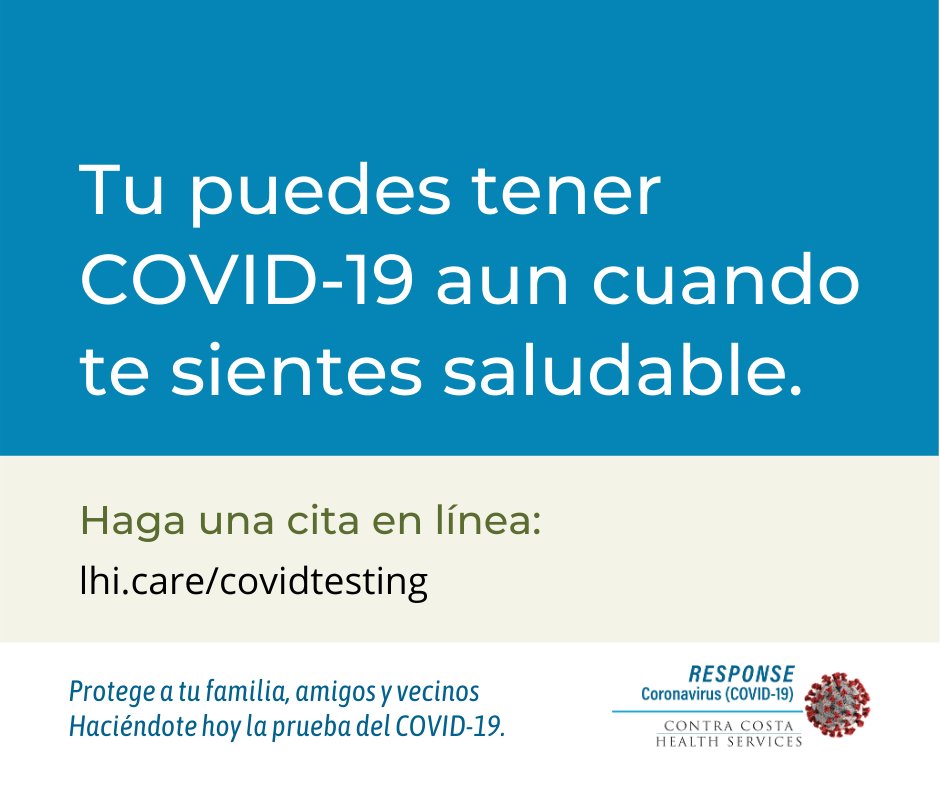 CoCoHealth's tweet photo. Widespread testing provides a more accurate picture of how many cases exist in our community and where the virus is spreading.

Call (844) 421-0804 or go to https://t.co/DW2cp5jPrx to schedule your appointment.

More info: https://t.co/ur76LrwsjX https://t.co/WFnIlBOIOD