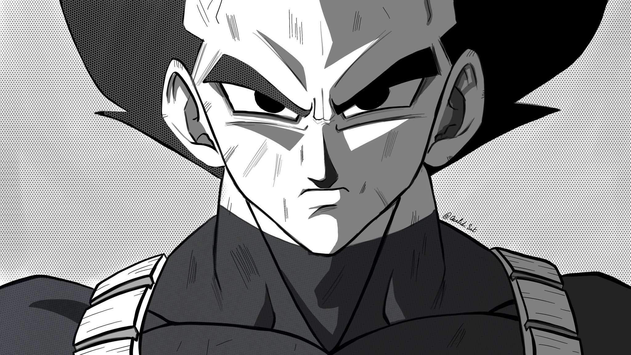 Speed Drawing Goku vs vegeta dragon ball z