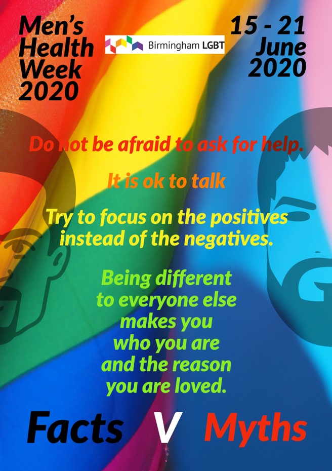 Birmingham LGBT has a wide range of services that can help. If you or anyone you know have been affected by any of the issues we have raised this week then please talk to us. We are here for you! You can contact the centre via phone - 0121 643 0821 or email - hello@blgbt.org