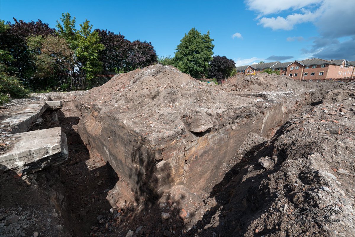 2 – ...Then we tried to locate the  #GreatTunnel digging down with the JCB.Whilst we didn’t find the  #HolyGrail of Tunnels this time, we did find many interesting features including a very large brick structure with several arches built in…