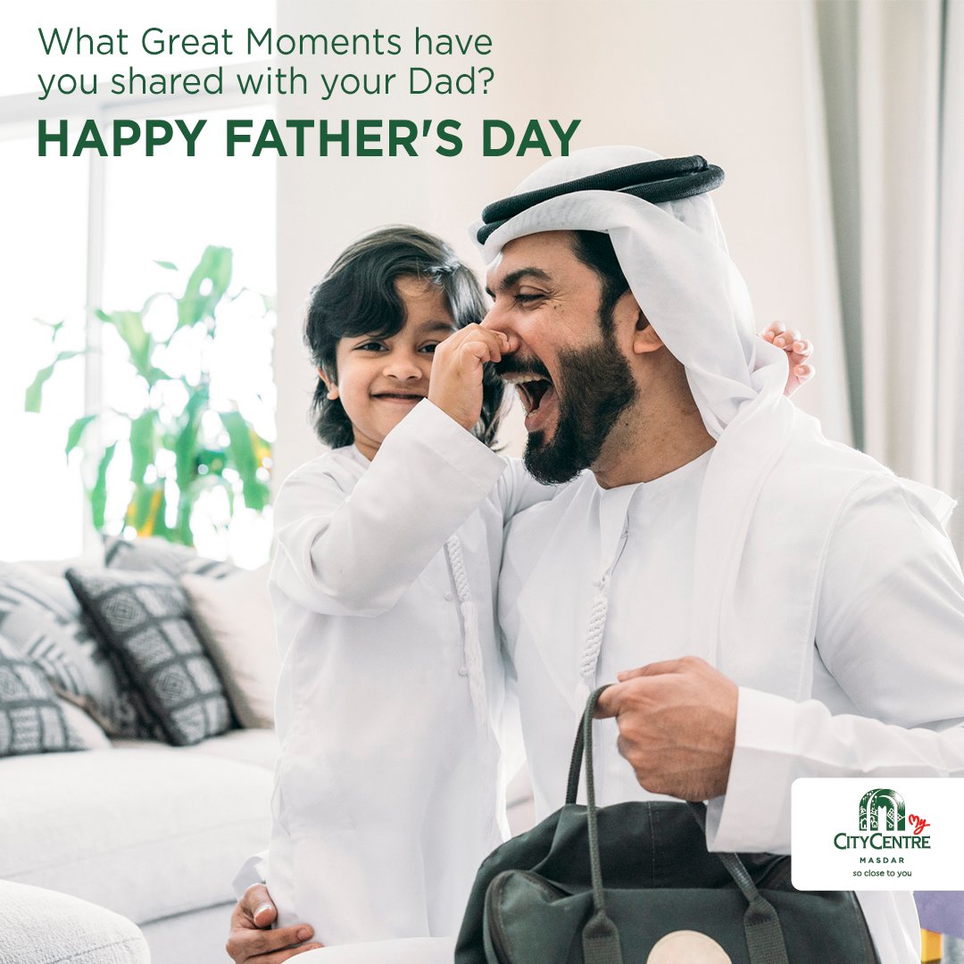 Today, we celebrate the inspiring role models and the protective heroes that are the Fathers! Happy Fathers’ Day❤ #MomentsTogether #MyCCMasar