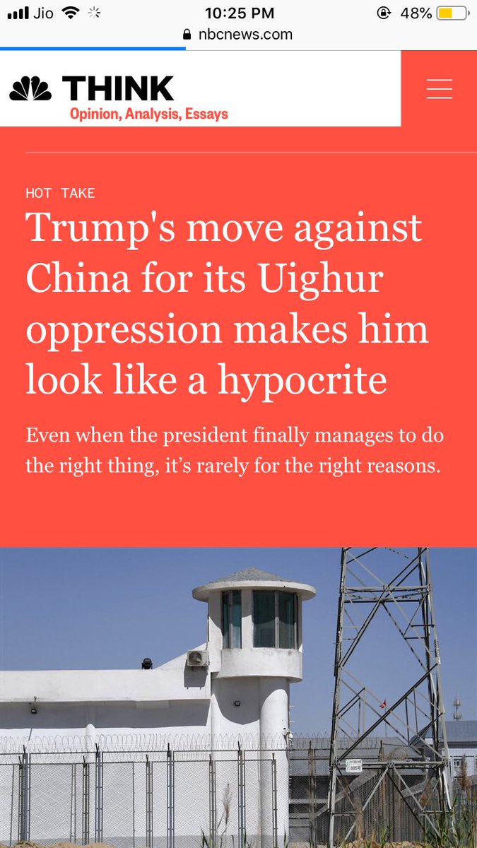 Again, USA is about to sign bill for uighur muslims. India too can raise its voice again the inhuman act which is going on.Now you still think china can fight india???