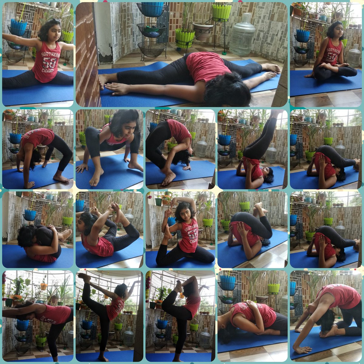 Yoga is the rhythm, melody and music of soul, mind and body.My daughter Pavaki with her yogic postures on Yoga Day 
#CSCPeYoga