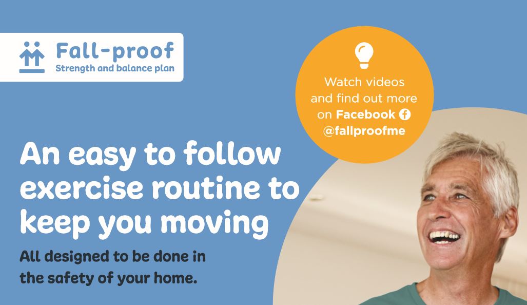 Older people are some of the most least likely to be active, especially during lockdown. 

Fall-proof has six strength and balance exercises which can done while watching telly or making the dinner.

Find out more: bit.ly/3dhnRER

#StayActive
