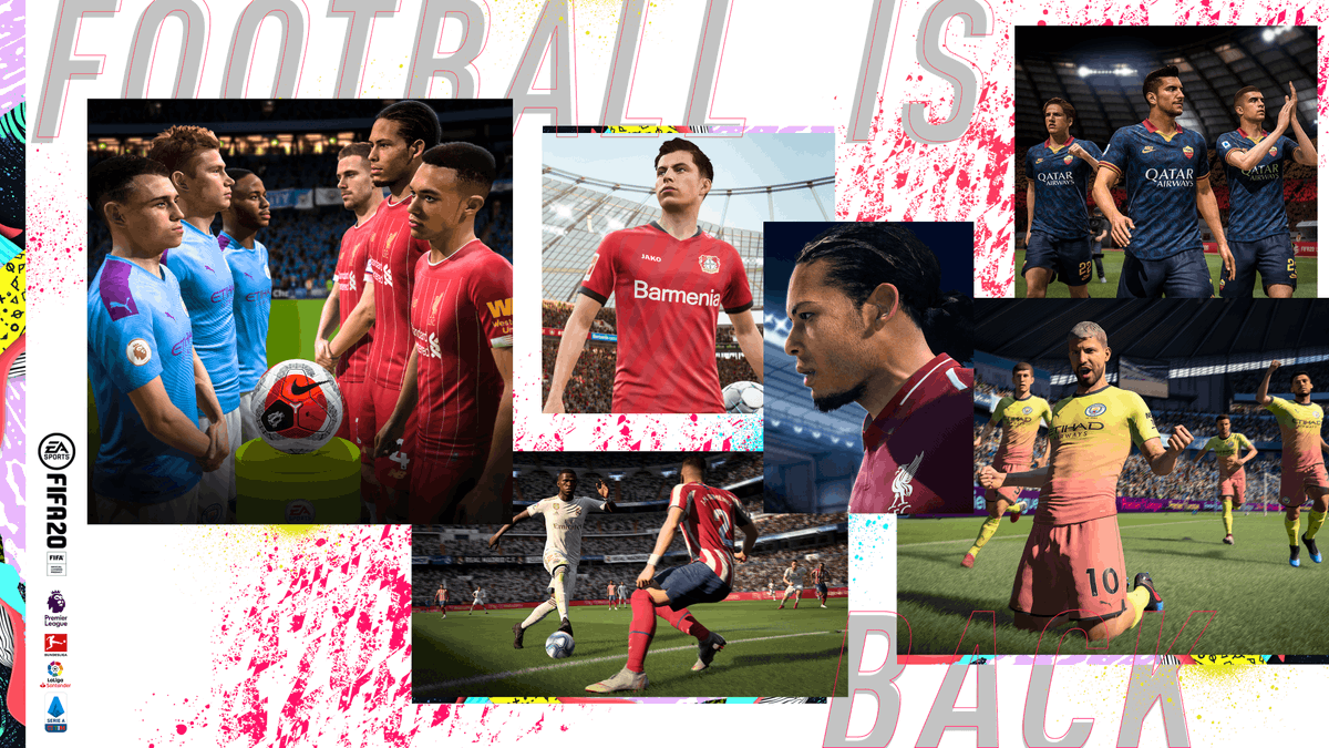 Bundesliga ✅ 
La Liga ✅ 
Premier League ✅ 
Serie A  ✅
Football Is Back 👏 👏 👏