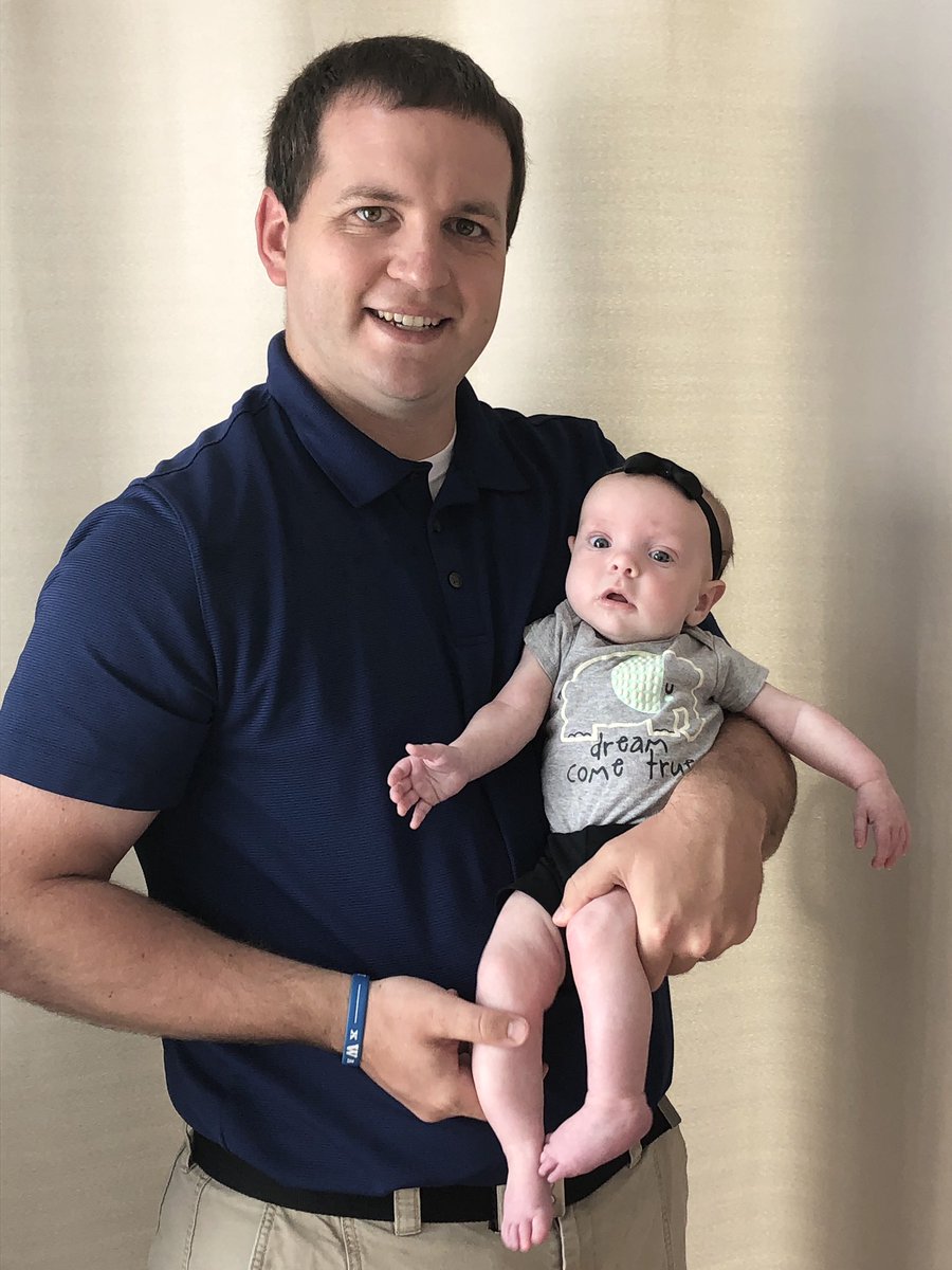 LCarisBGCS's tweet photo. Happy 1st Father’s Day @MCarisBGCS! 🎉 Zoey and I think you‘re just the best! https://t.co/5oPKVImWw1